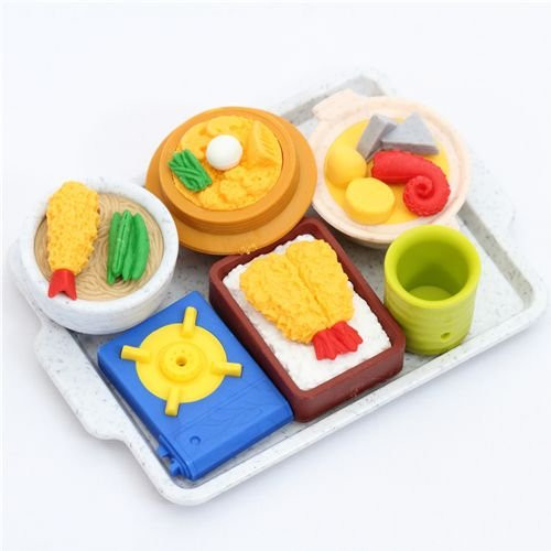 Iwako erasers Japanese food 6 pieces set