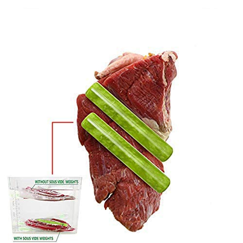 Sous Vide Weights  2 pack 4pack  Reduce Food Risk Keep Sous Vide Bags Submerged   Upgrade Solution of Sous Vide Racks  2  Green