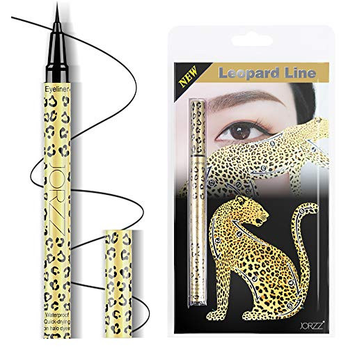 Eyeliner Pen Waterproof Liquid Liner Long Lasting Super Slim Black Eyeliner Eye Stencil Set
