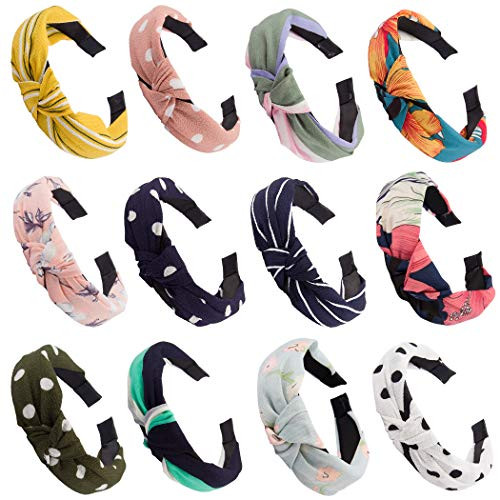 Ondder 12 Pack Knotted Headbands for Women Turban Headbands for Women Hard Headband Headwear Cute Floral Headbands Hair Accessories for Women Ladies and Young Women 12 Pcs Knot Floral Headbands Ondder 12 Pack Knotted Headbands for Women Turban Headbands for Women Hard Headband Headwear Cute Floral Headbands Hair Accessories for Women Ladies and Young Women 12 Pcs Knot Floral Headbands