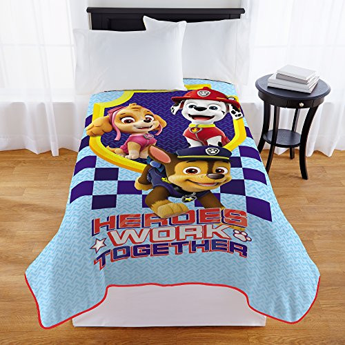 Nickelodeon Paw Patrol Heroes Work Microraschel Blanket Nickelodeon Paw Patrol Heroes Work Microraschel Blanket