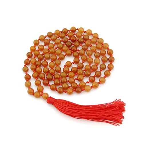 OVALBUY Hand Knotted Dongling Grade A 6mm 108 Beads Buddhist Prayer Japa Mala for Meditation OVALBUY Hand Knotted Dongling Grade A 6mm 108 Beads Buddhist Prayer Japa Mala for Meditation