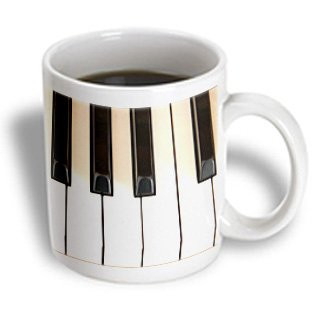 3dRose Piano Keys Photography Mug  11 Ounce