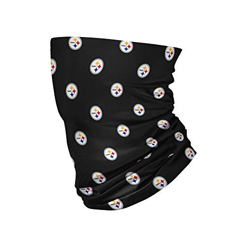 NFL FOCO Pittsburgh Steelers Neck Gaiter  One Size  Mini Print Logo