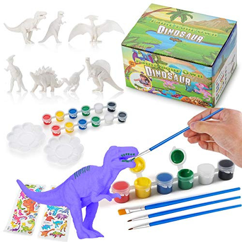 PartyNow Kids Crafts and Arts Set Painting Kit Dinosaurs Toys Art and Craft Supplies Party Favors for Boys Girls Age 4 5 6 7 Years Old Kid Creativity DIY Gift Paint Your Own Dinosaur Animal Set PartyNow Kids Crafts and Arts Set Painting Kit Dinosaurs Toys Art and Craft Supplies Party Favors for Boys Girls Age 4 5 6 7 Years Old Kid Creativity DIY Gift Paint Your Own Dinosaur Animal Set