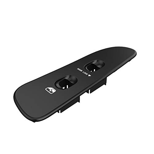 BASIKER Window Switch Cover  Passenger Side Door Switch Panel Bezel Trim for 2002 2010 Dodge Ram 1500 2500 3500  Black