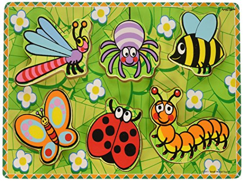 Small World Toys Ryan s Room Wooden Puzzles   Chunky Bugs