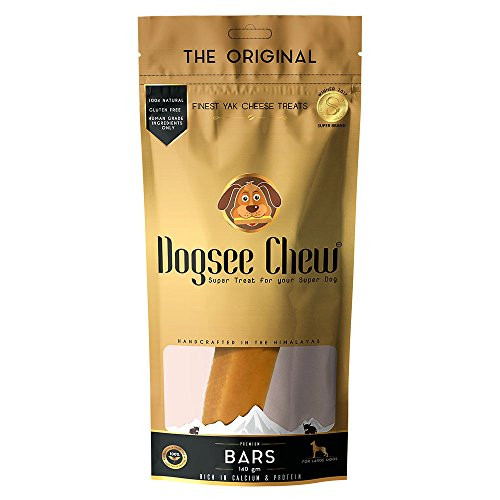 Dogsee Chew Dog Dental Chews   Long Lasting Dog Chews for Large Dogs   Yak Cheese Flavored Himalayan Dog Chew That Will Lower The Chances of Plaque and Tartar Growth   1 Bar of Dog Chews Per Pack