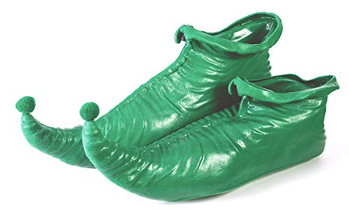 Forum Novelties Men s Adult Costume PVC Elf Shoes  Green  One Size
