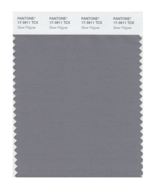 Pantone 17 3911 TCX Smart Color Swatch Card  Silver Filigree