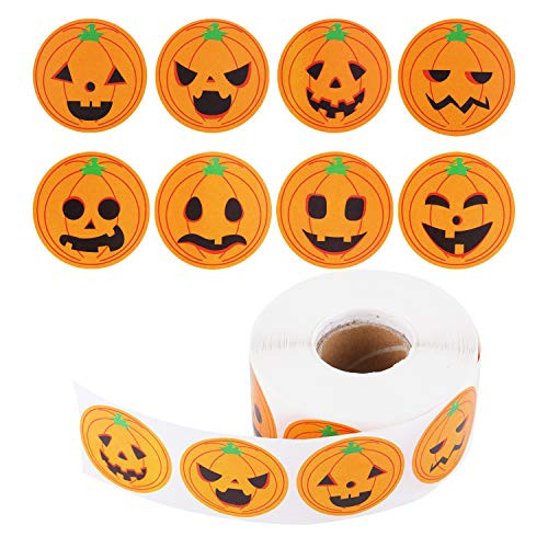 Pumpkin Stickers 800 Pieces Halloween Roll Stickers Jack O  Lantern Stickers for Halloween Party Decoration Pumpkin Stickers 800 Pieces Halloween Roll Stickers Jack O  Lantern Stickers for Halloween Party Decoration