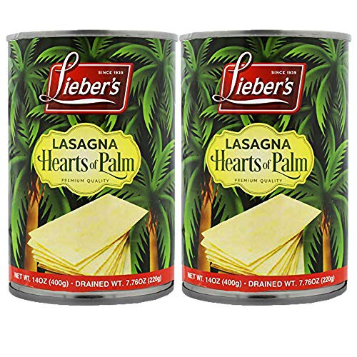 Lieber s Hearts of Palm Lasagna  Kosher  Gluten free  Vegan 14 Oz  2 Pack