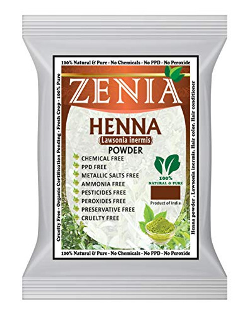 Zenia Pure Natural Henna Powder Hair Dye Color 454 grams  1 lb