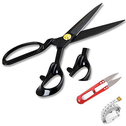 Sewing Scissors Fabric Scissors   Industrial Strength High Carbon Steel Tailor Scissor Shears for Fabric Leather Sewing Dressmaking Tailoring Home Office Artists Dressmakers  9inch 3IN1