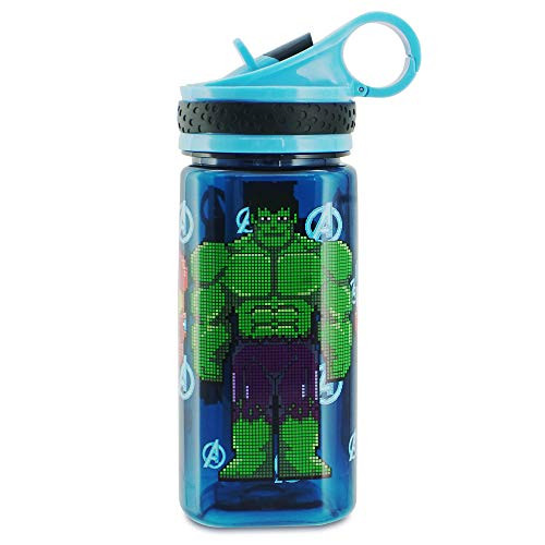 Marvel s The Avengers Water Bottle with Built In Straw
