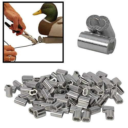 DecoyPro 110 Decoy Crimps for Duck Decoys Goose Decoys Decoy Line Crimps for PVC Decoy Cord DecoyPro 110 Decoy Crimps for Duck Decoys Goose Decoys Decoy Line Crimps for PVC Decoy Cord