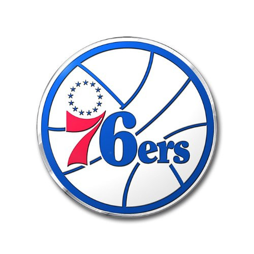 Team ProMark NBA   Philadelphia 76ers Heavy Duty Aluminum Color Emblem