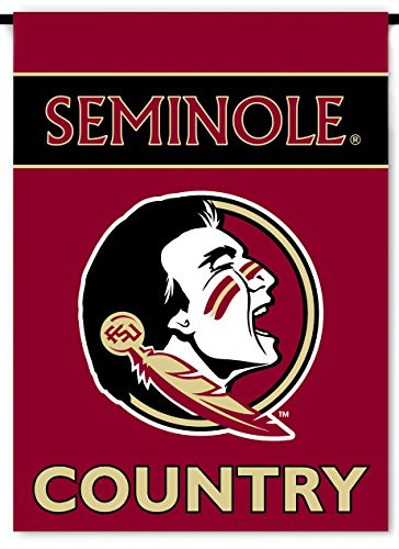 NCAA Florida State Seminoles 2 Sided Country Garden Flag  Team Color