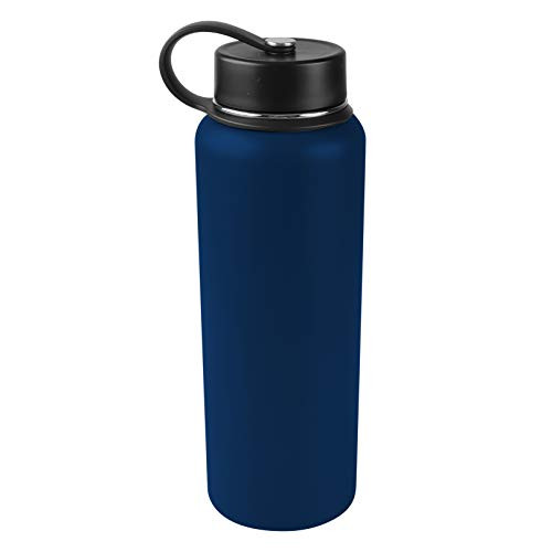 Tahoe Trails 40 oz Double Wall Vacuum Insulated Stainless Steel Water Bottle  Dark Denim
