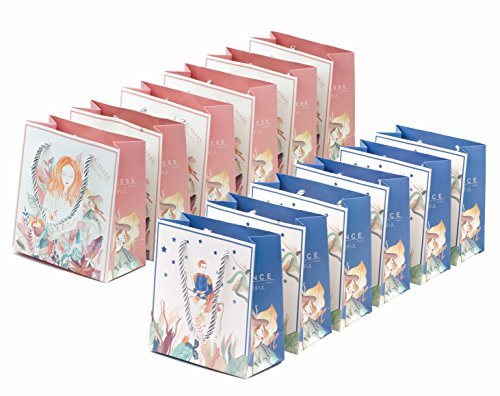 12 PC Dreamy Prince and Princess Gift Bags Party Favor Bags Goodie Bags 12 PC Dreamy Prince and Princess Gift Bags Party Favor Bags Goodie Bags