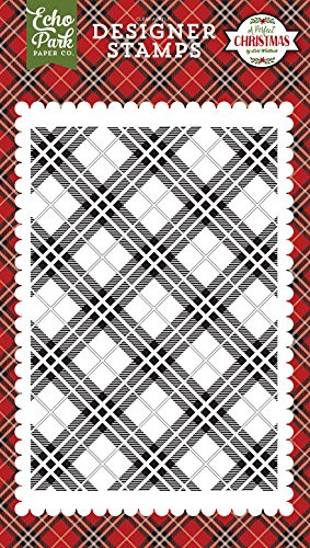 Echo Park Paper Company Holiday Plaid Stamp