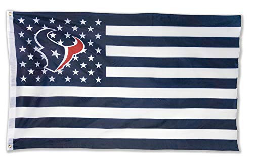 WHGJ Fans Flag for Houston Texans Team Large 3x5 FT Flag Stars and Stripes Double Sided Sports Banner WHGJ Fans Flag for Houston Texans Team Large 3x5 FT Flag Stars and Stripes Double Sided Sports Banner