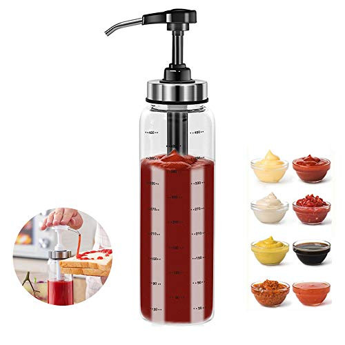 Olive Oil Dispenser Bottle Sauce Pump Dispenser With Glass Bottle Leakproof Kitchen Condiment Dispenser For Honey Ketchup Mustard Salad Dressing Hot Sauces Syrup Oyster Sauce Olive Oil Dispenser Bottle Sauce Pump Dispenser With Glass Bottle Leakproof Kitchen Condiment Dispenser For Honey Ketchup Mustard Salad Dressing Hot Sauces Syrup Oyster Sauce
