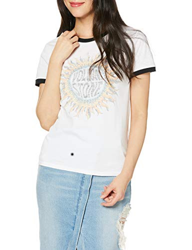 Volcom Junior s Go Faster Short Sleeve Ringer Tee  White  XX Large