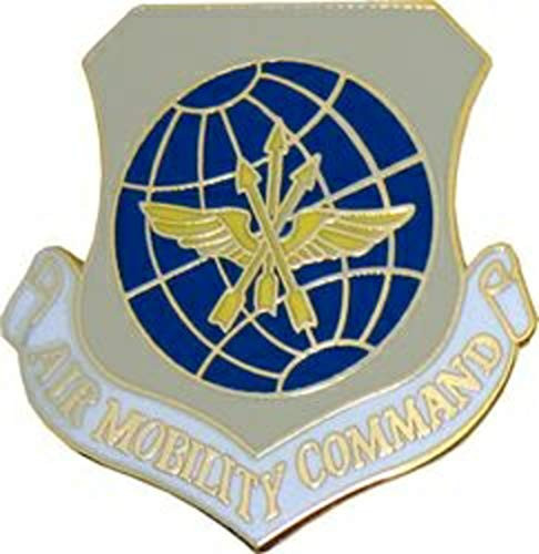 US Air Force Air Mobility Command Lapel Pin or Hat Pin  metal  1 1 8