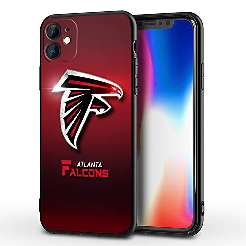 MFIRE iPhone 11 Case iPhone 11 Pro Max Case Slim Fit Shell Hard Plastic Soft Edge Full Protective Cover Cases  Falcons ATL  iPhone 11 6 1