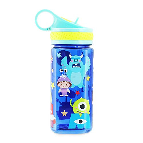 Disney World of Pixar Water Bottle with Built In Straw