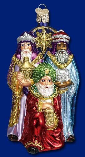 Old World Christmas Three Wise Men Glass Blown Ornament