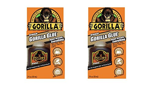 Gorilla Original Waterproof Polyurethane Glue 2 ounce Bottle Brown Pack of 2 Gorilla Original Waterproof Polyurethane Glue 2 ounce Bottle Brown Pack of 2