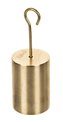 Double Hooked Weight Brass 200 Grams  0 44 Lbs   Eisco Labs