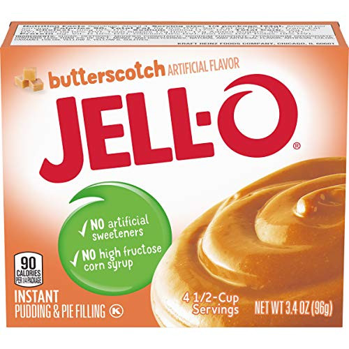 Jell O Instant Butterscotch Pudding   Pie Filling  3 4 oz Boxes  Pack of 6