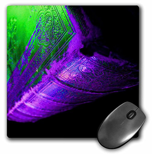3dRose LLC 8 x 8 x 0 25 Inches Purple Old Book Mouse Pad  mp 20601 1