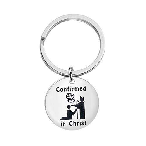 Detailed Confirmed in Christ Keychain First Confirmation Keyring Gifts  Keyring