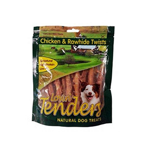 Lovin  Tenders by FunChew Chicken and Rawhide Twist for Dogs Lovin  Tenders by FunChew Chicken and Rawhide Twist for Dogs