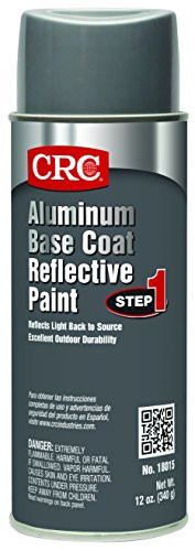 CRC 18015 Reflective Paint  Base Coat  12 WT oz  16 fl  oz  Aerosol  Aluminum