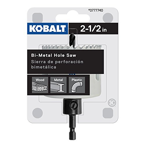 Kobalt 2 1 2  Bi Metal Arbored Hole Saw