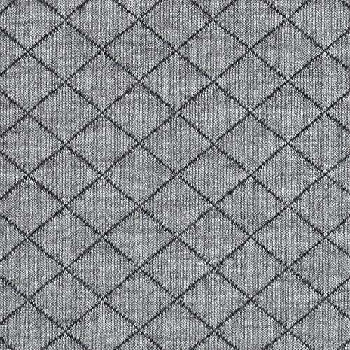 TELIO Cozy Quilt Knit  Yard  Grey