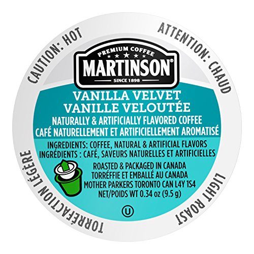 Martinson Single Serve Coffee Capsules Vanilla Velvet Compatible with Keurig K Cup Brewers 24 Count Martinson Single Serve Coffee Capsules Vanilla Velvet Compatible with Keurig K Cup Brewers 24 Count