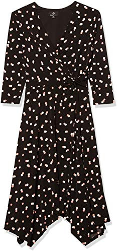 Ronni Nicole Women s Mock Wrap  Black Blush  8