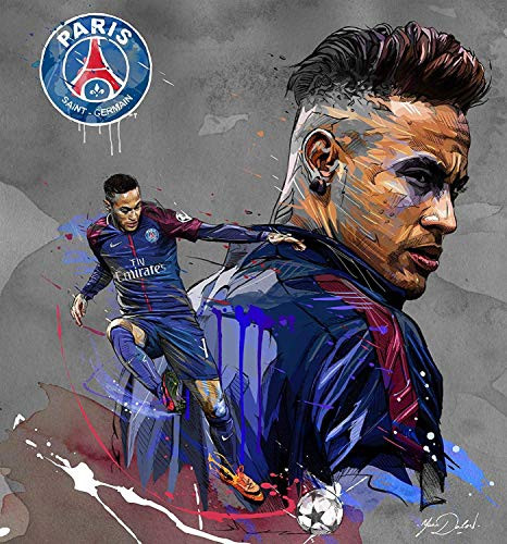 Neymar Famous Football Player Poster Print 12X18 inch  Rolled  zolto poster