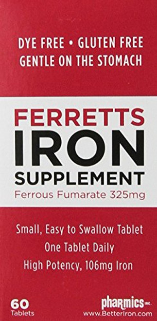 Pharmics Ferretts Iron Supplement  60 Tablets