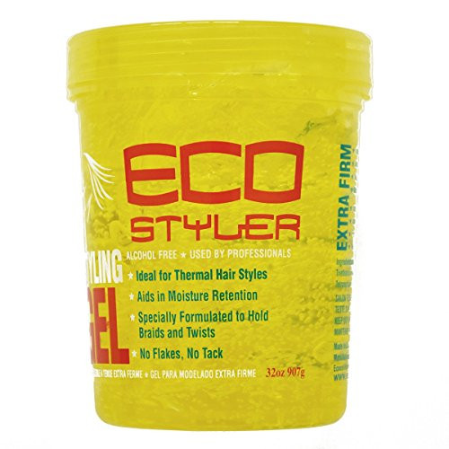 ECOCO EcoStyler Styling Gel Color Treated Max Hold 10 Yellow 32 oz