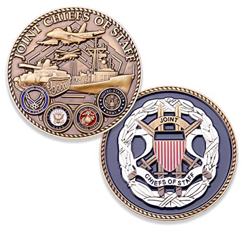 Joint Chiefs of Staff Challenge Coin   JCOS Military Coin   Amazing 1 75  Custom Coin Designed by U S  Military Veterans