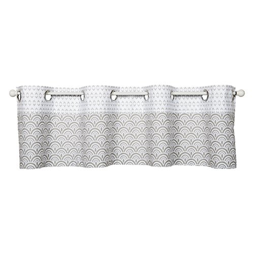 Trend Lab Art Deco Window Valance  Gray White