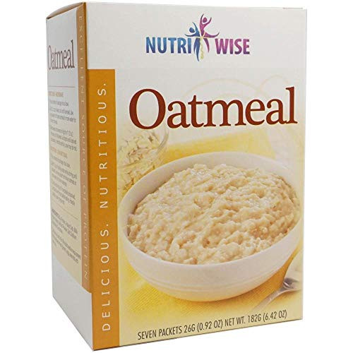 NutriWise   Classic Oatmeal   Healthy Nutritious Diet   High Protein  Low Calories  Low Carb  Low Fat  Sugar Free  Cholesterol Free  7 Box
