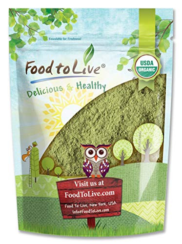 Organic Broccoli Powder  1 Pound  Non GMO  Raw  Kosher  100 Pure  Ground from Whole Vegetables  Vegan Superfood  Bulk  Rich in Fiber  Great for Juices  Drinks  and Smoothies